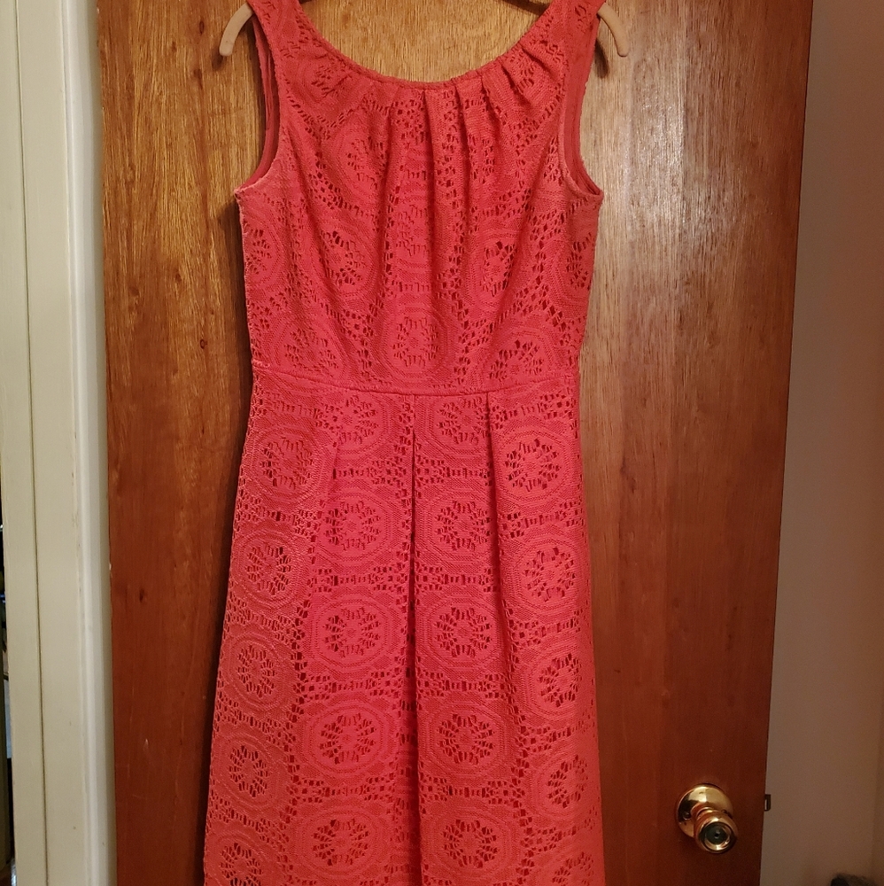 Orange/tangerine sleeveless dress